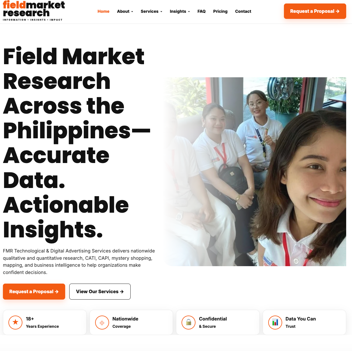 FMR full WordPress website design